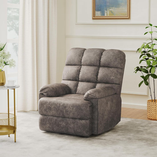 Solimo Biela Single Seater Fabric Recliner (Brown)